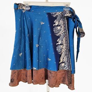 Darn Good Yarn size 2-12 Sari Wrap Mini Skirt